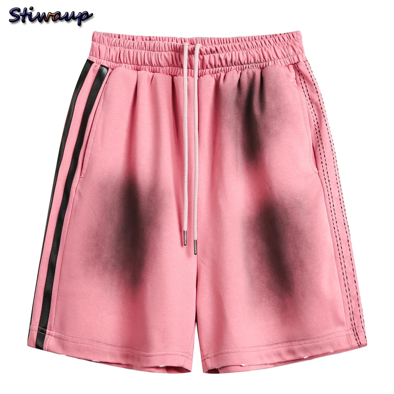 2024 New Summer Men's Running Sports Shorts Men Elastic Workout Short Pants with Pocket Women Comfortable Breathable Beach Pants