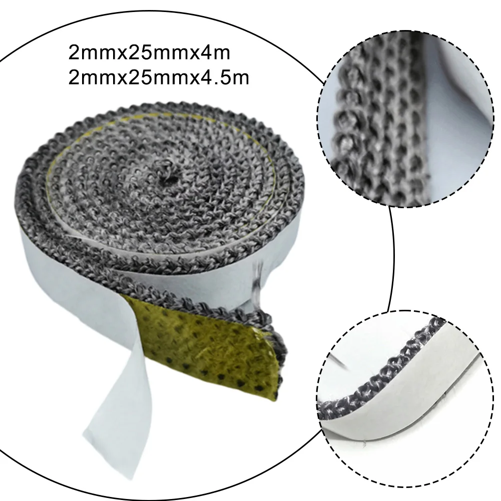 Cuerda de sellado para chimenea, cinta adhesiva de sellado para puerta de estufa de leña, cable de sellado de fibra de vidrio, cinta de junta de repuesto para puerta de estufa
