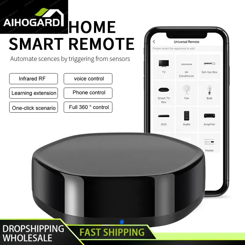 Infrared Radio Frequency Remote Control Convenient Wifi The Rf Distance Can Reach 100m Tuya Voice Control Tuya Remote Control