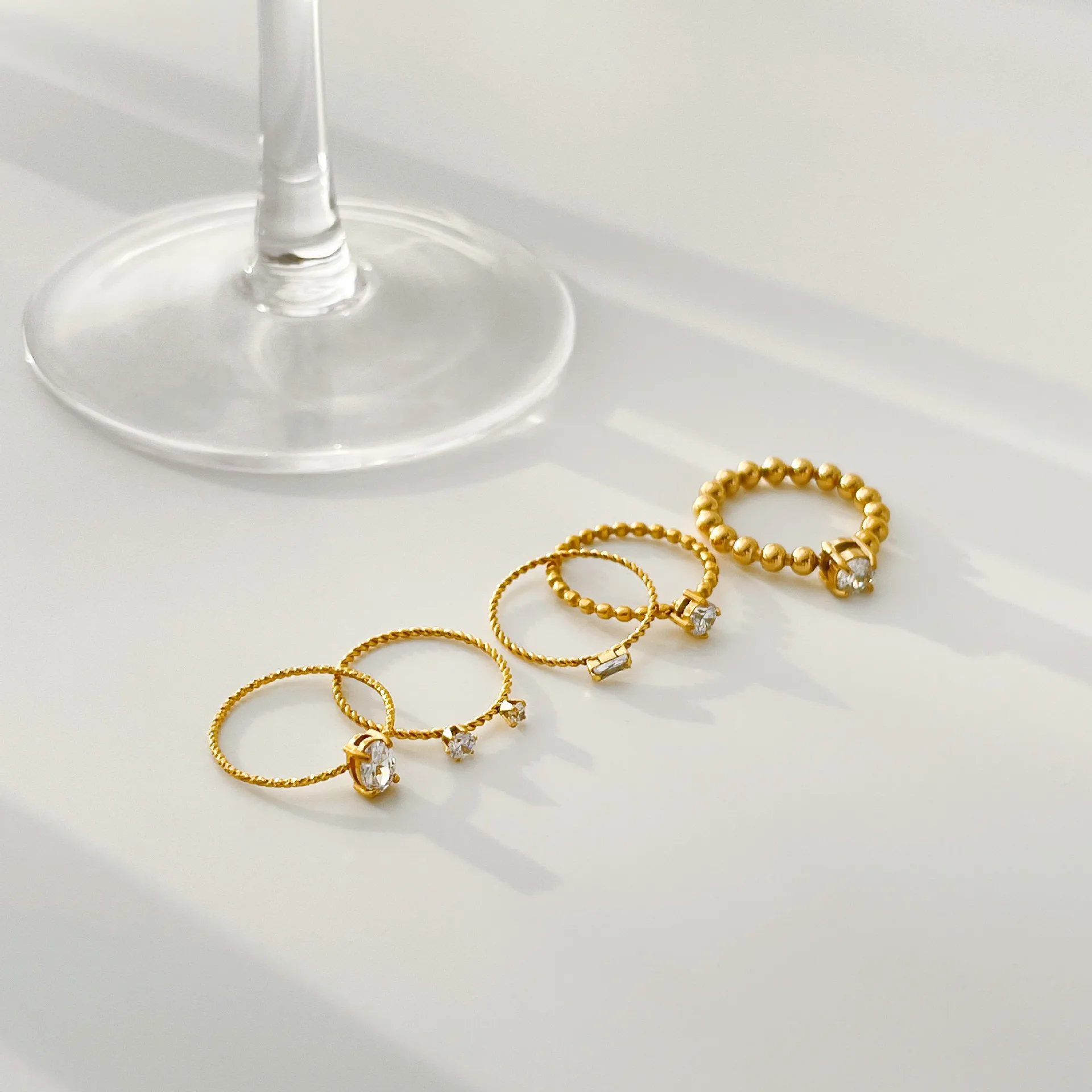Ins Minimalist Dainty CZ Rings - Minimalist Ring Stackable recension och pris
