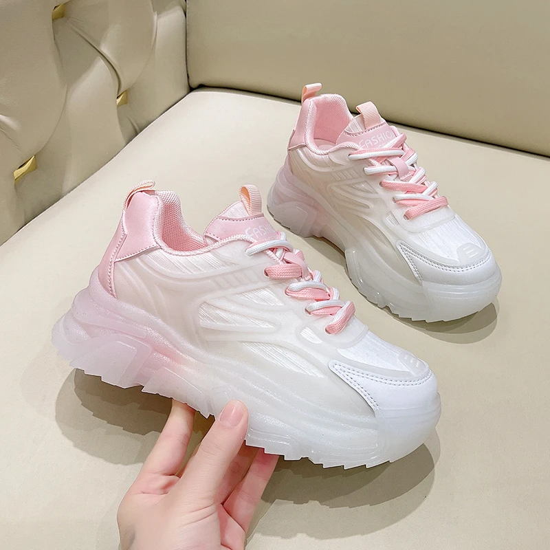 أحذية أبي جديدة لربيع وخريف 2023 أحذية رياضية مريحة بنسيج شبكي يسمح بالتهوية للركض أحذية نسائية أنيقة