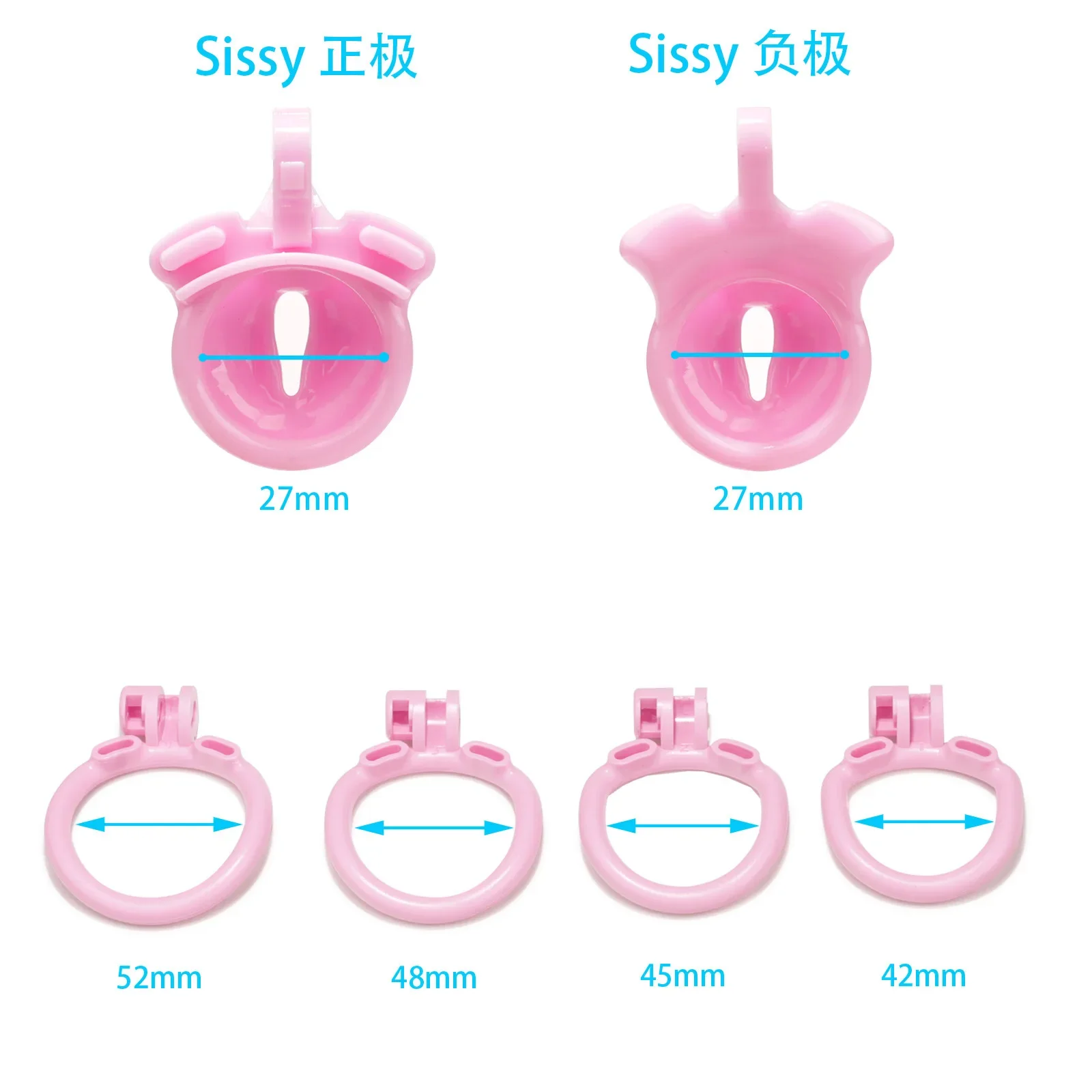 202424  New Sissy Inner/Micro Chastity Cage Penis Rings 정조대 Locked Male Chastity Device Nylon Cock Cage섹스토이 Adult BDSM Sex Toys