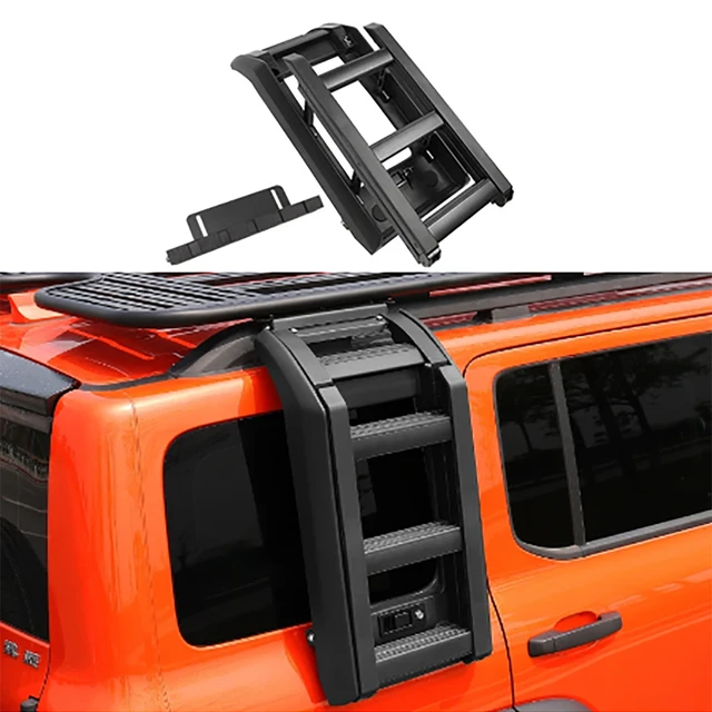 Folding roof rack ladder hotsell