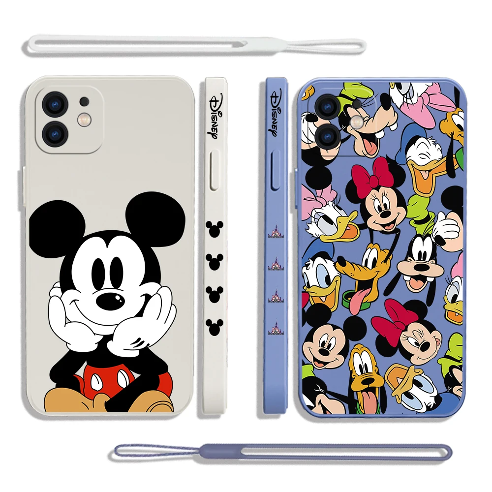 Family Mickey Minnie Mouse Phone Case For VIVO Y20 Y30 Y50 Y33T Y12 Y12S Y15 Y17 Y19 Y21 IQOO11 V23 V23E V21 X90 S1 Pro 5G Cover