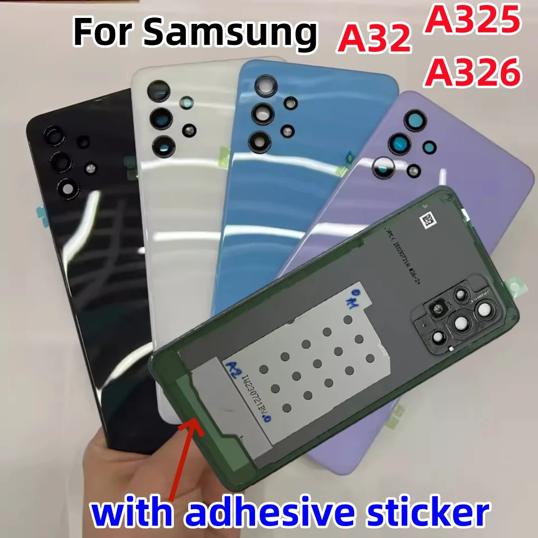 

Задняя крышка батарейного отсека, Сменное стекло для Samsung Galaxy A32 M32 SM-A325 A326B M325 M326B, задняя крышка, задняя крышка, корпус