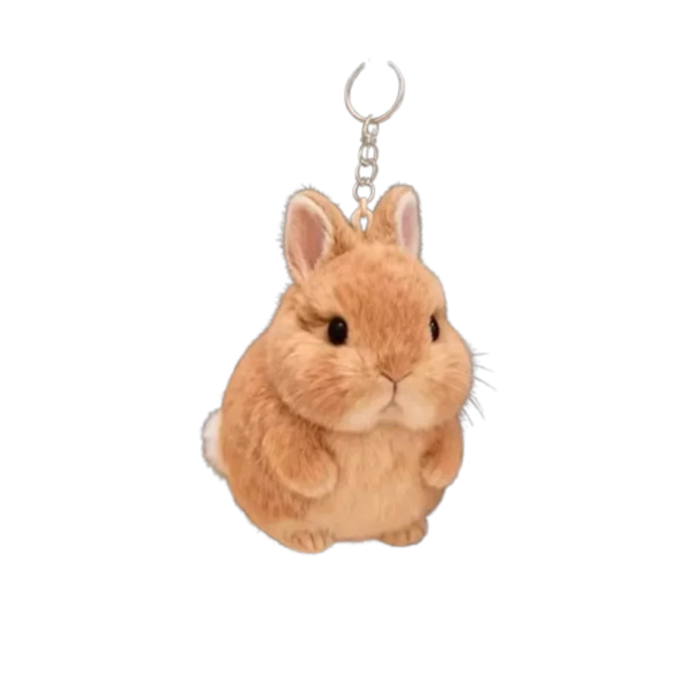 

Плюшевый брелок-зайчик из ПП-хлопка, реалистичная мягкая игрушка-зайчик, плюшевые украшения, 11 см, милые плюшевые игрушки-зайчики, аксессуары для ключей