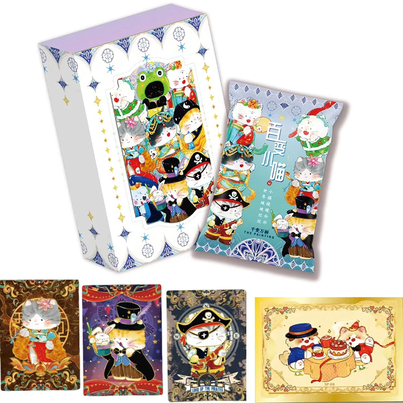 

Cute Pet Cat Artist Cards Series 3 Ever-Changing Art Little Transformative Kitties Collectible Cards Holiday Gifts Toys