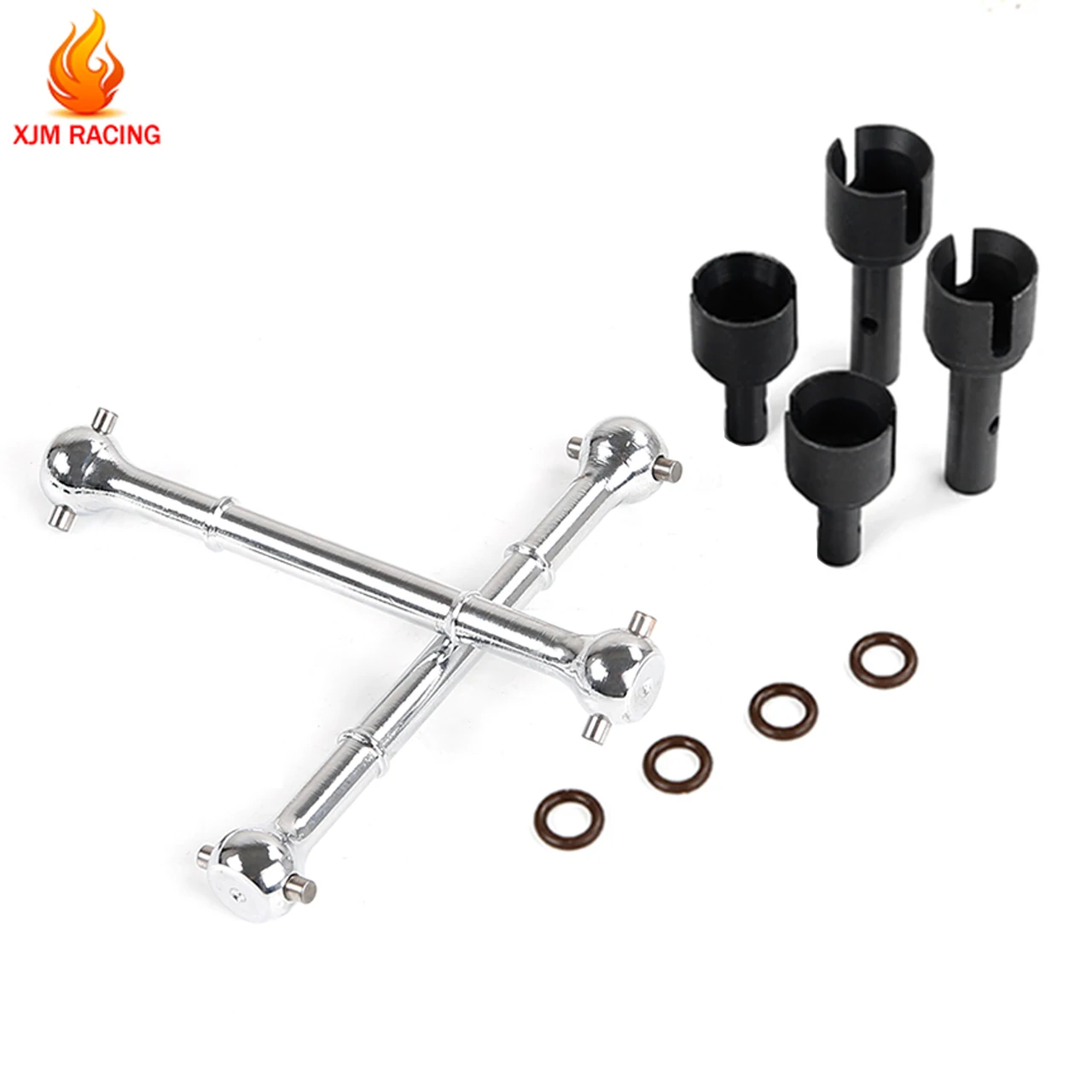 CNC Metal Driving Dog Bone Kit (Strengthen 5mm Half Shaft) for 1/5 GTB Racing Hpi Rofun Rovan Km Mcd Baja 5b 5t 5sc Rc Car Parts