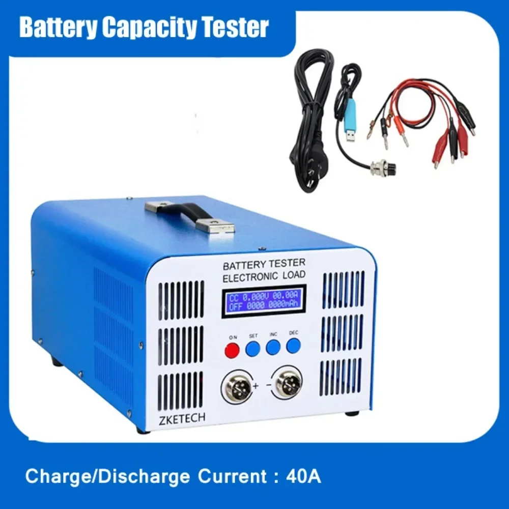 EBC-A40L Electronic Load Battery Capacity Tester Lithium Lead Acid Battery Capacity Tester Charge / Discharge 40A