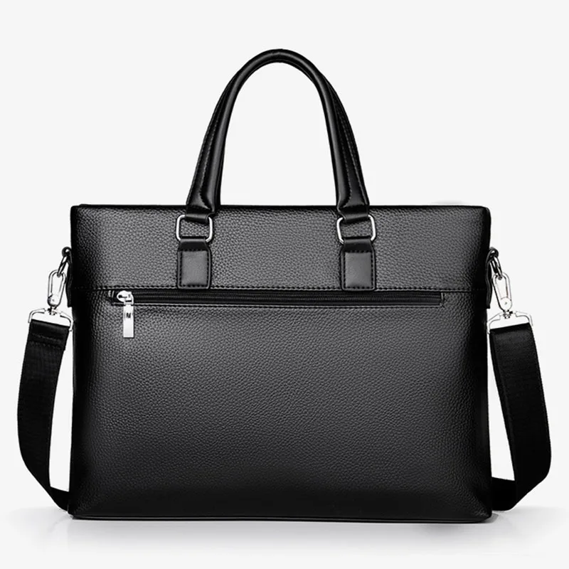 Handtasche Business Aktentasche für Männer Marke Top Leder 14 Zoll Laptop Aktentasche Leder Herren Schulter Umhängetaschen Tote