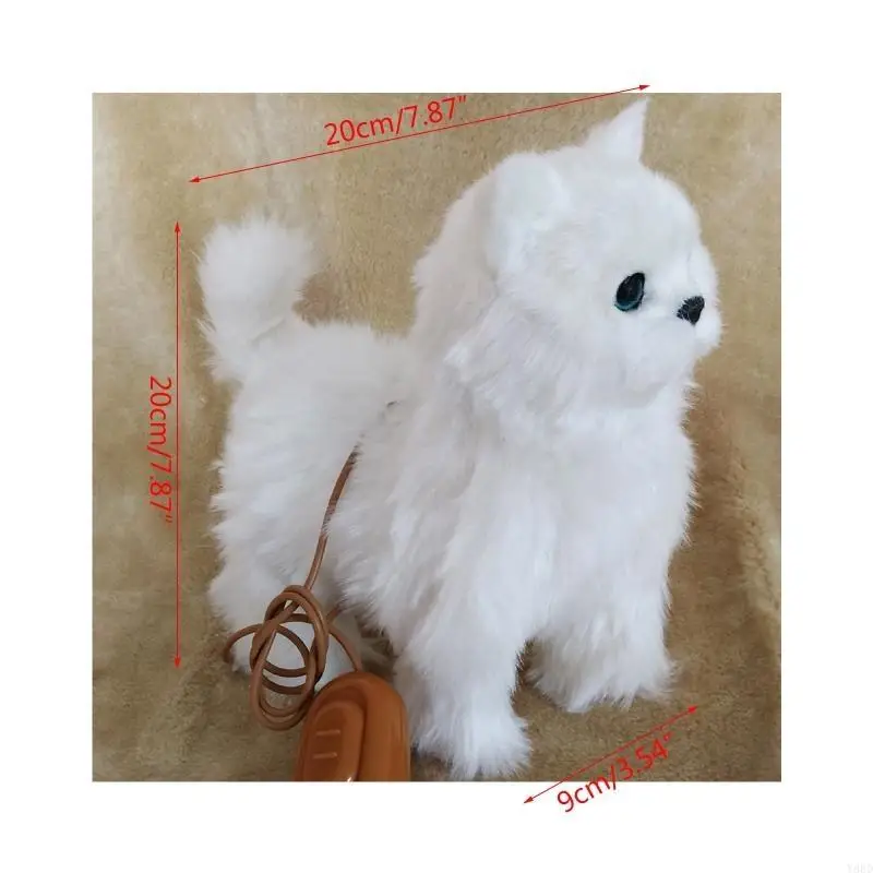 animal relleno simulación Y88D puede hacer sonido sonido encantador para gatito muñecas para regalo para