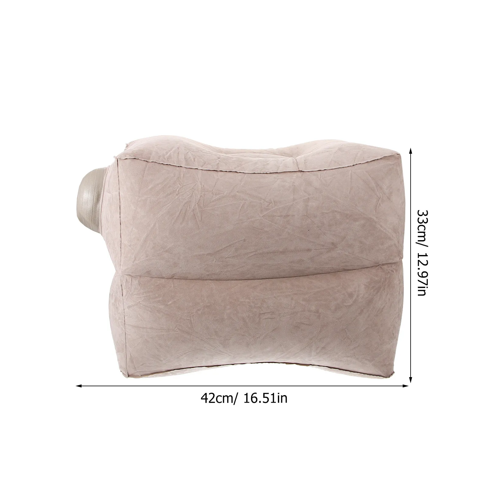 Inflatable Travel Foot Rest Pillow – Adjustable Height, Dual Vents for Flying, Commuting, Desk & Car Use