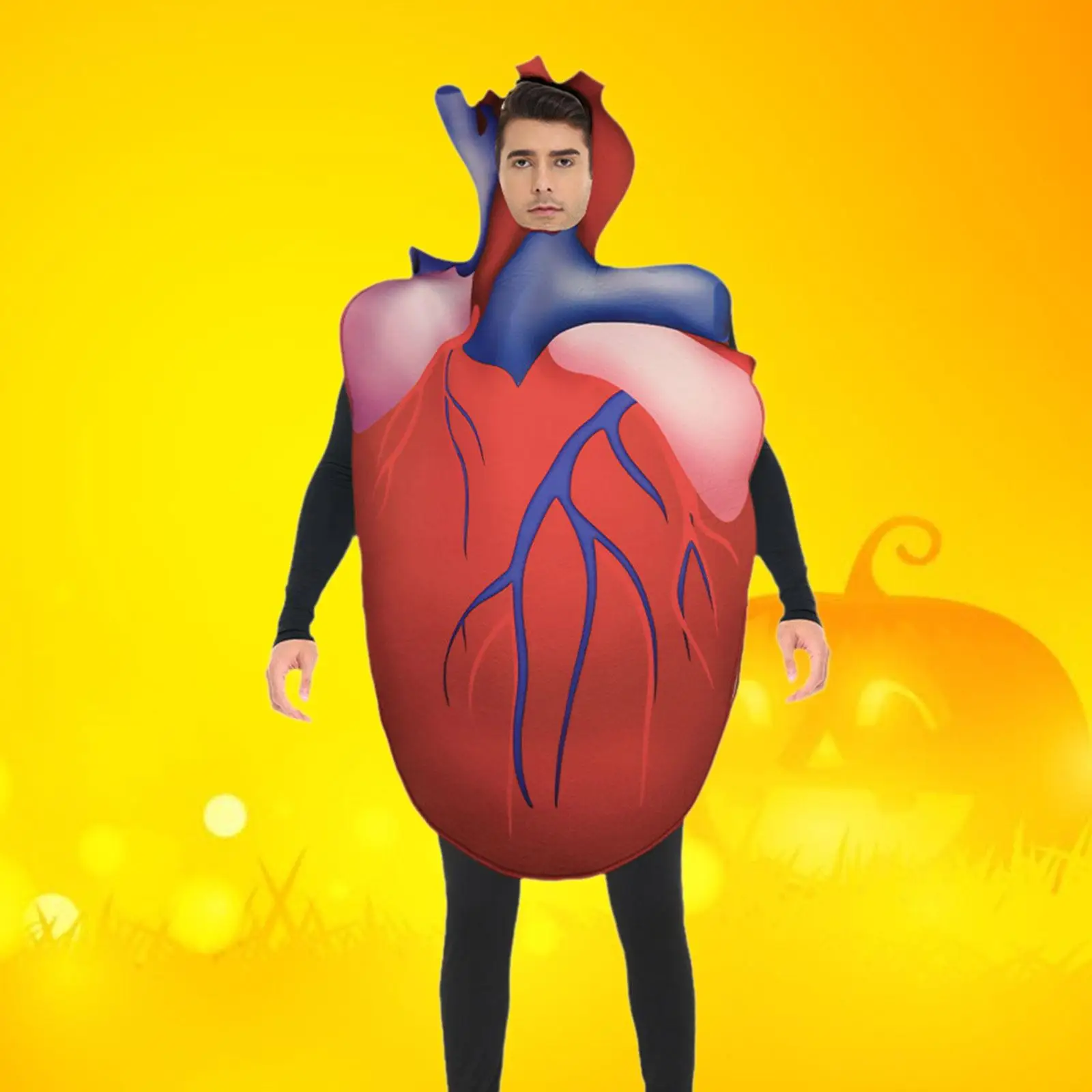

Heart Costume Funny Dress up for Carnival Holiday Stage Performance Photo Props