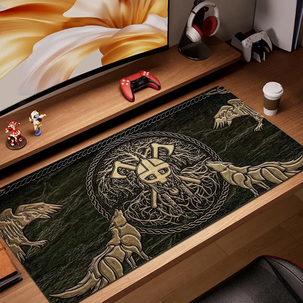Tappetino per mouse con logo Viking Vegvisir asdjasodasdasd