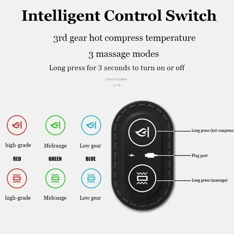 Ohio eur cervical à chauffage électrique, oreiller ergonomique, mousse à mémoire de forme, USB, compresse chaude, colonne vertébrale métropolitaine, sommeil, Orth4WD