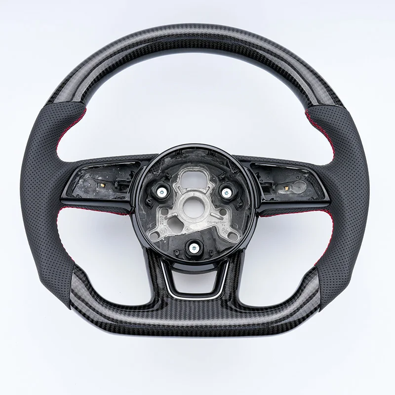 Real Carbon Fiber Steering Wheel for Audi B9 A3 A5 RS3 RS4 RS5 S3 S4 S5 2018 2019 2020 2021 2022 Custom Style