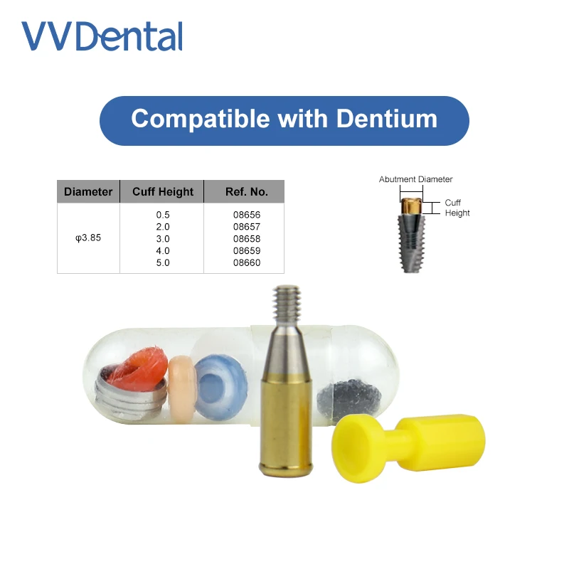 

VV Dental Regular Attachment Abutments Implant Fixation Caps Locators Core Tools Fit Dentium Planting System Dental Material