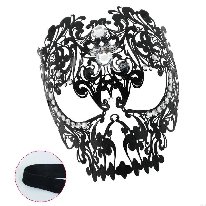 Y88A Women's Rhinestones Face Mask Masquerade Mask Evening Prom Ball Mask Princess Mask Mardi Gras Mask Venetians Party Mask