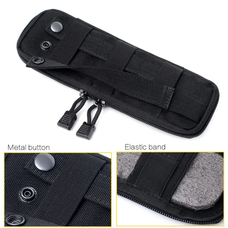 Tactical Belt Molly Pouch Knife Flashlights Storage Waist Pouches EDC Backpack Bag Attachments For Hiking Hunting Camping Picnic