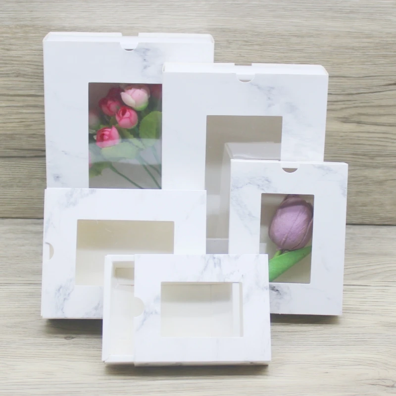 

10pcs New Marble Pattern Gift Box British and American/French National Stamp Wedding/Candy Box