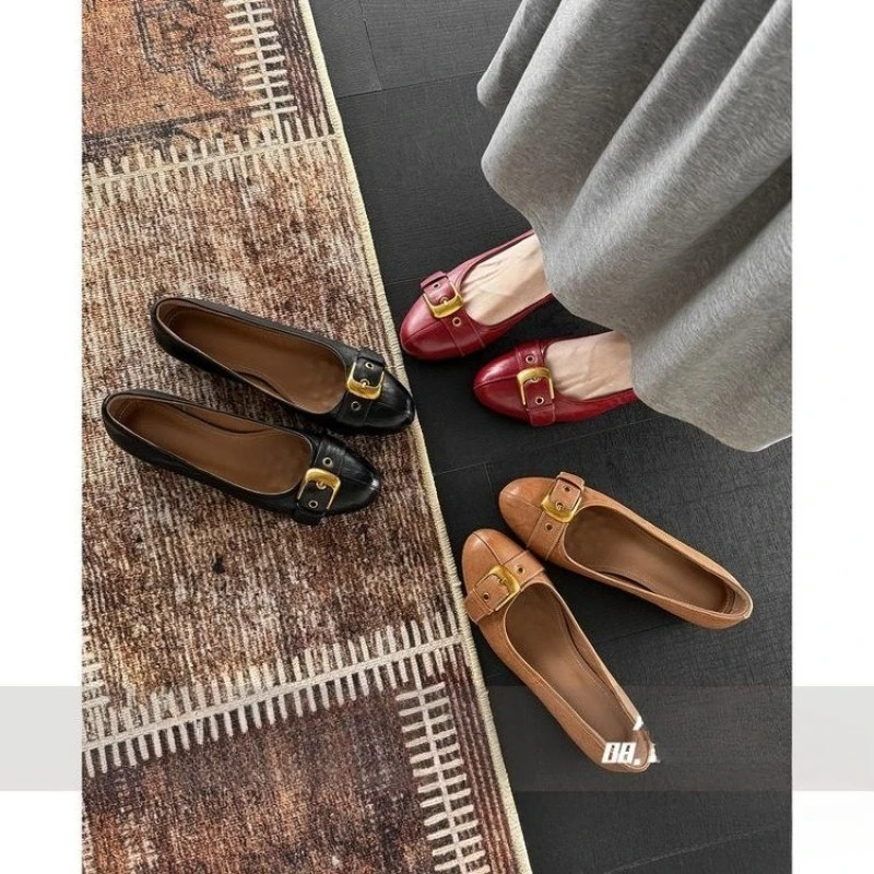 French-style Round-toed Low-cut Single Shoe for Women in Autumn, New Style, Height-increasing Mary Jane Shoes view 5