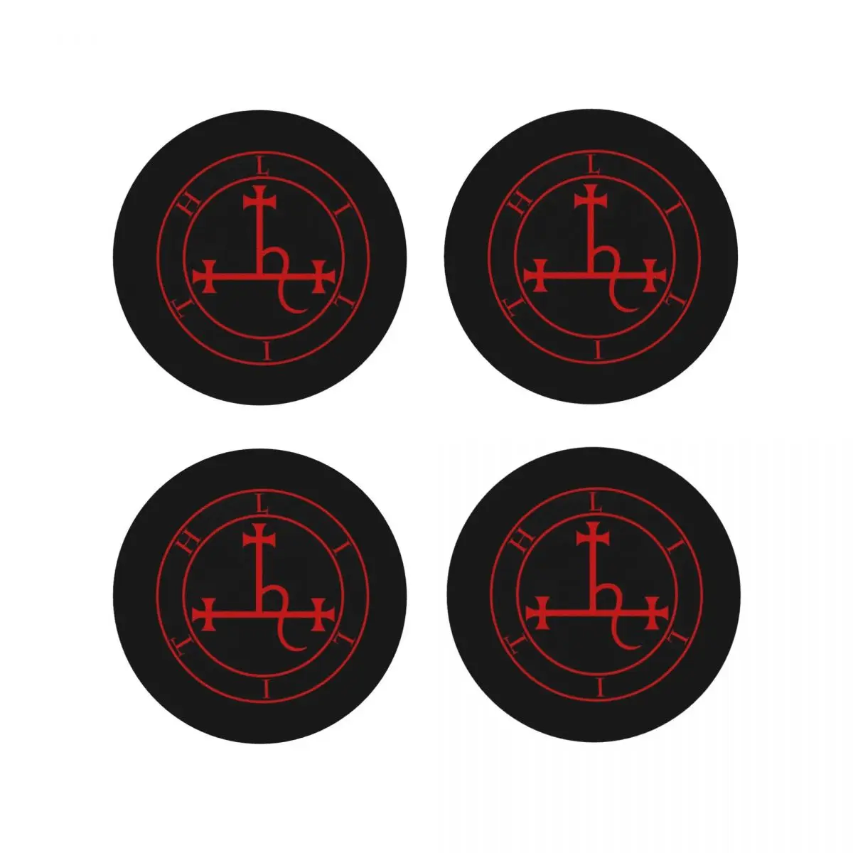 Lilith La Madre Oscura Sigillo Of Lilith The Dark Mother-Seal Coasters Placemats Insulation Cup Coffee Mats Tableware Pads