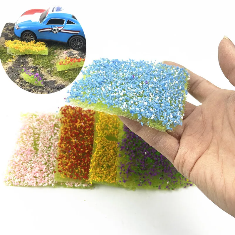 

sand table garden flower material flower bush grass height 1cm height military car model DIY handmade flower and grass platform