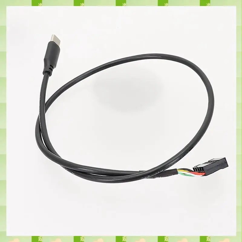 2025 1 قطعة USB 9Pin إلى USB نوع C كابل للوحة الأم للكمبيوتر إلى USBC شاشة ثانوية PC شاشة LCD 9Pin USB مهائي كابلات Du #6