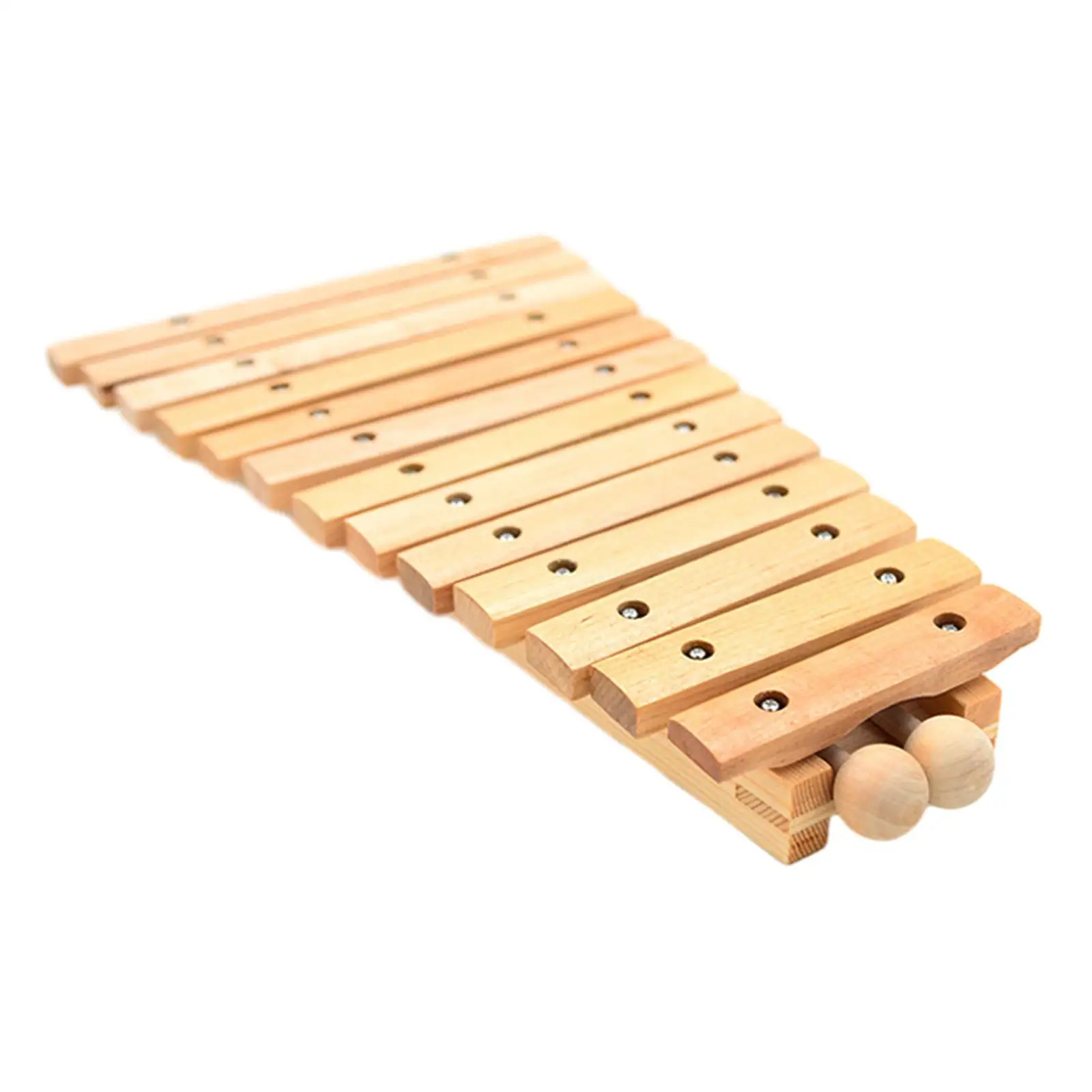 13 Note Glockenspiel Wooden Percussion Toys Hand Knock Piano Toy for Event Music Lessons Family Sessions Home School Orchestras