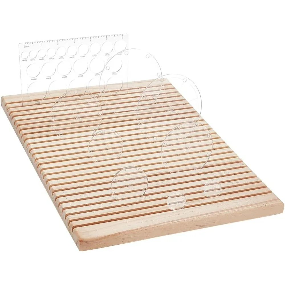 

Деревянная линейка для хранения стеллаж для хранения линейки, органайзер для шаблонов линейки, органайзер для демонстрации ювелирных изделий, розничная подставка 14,8x10,9 дюймов