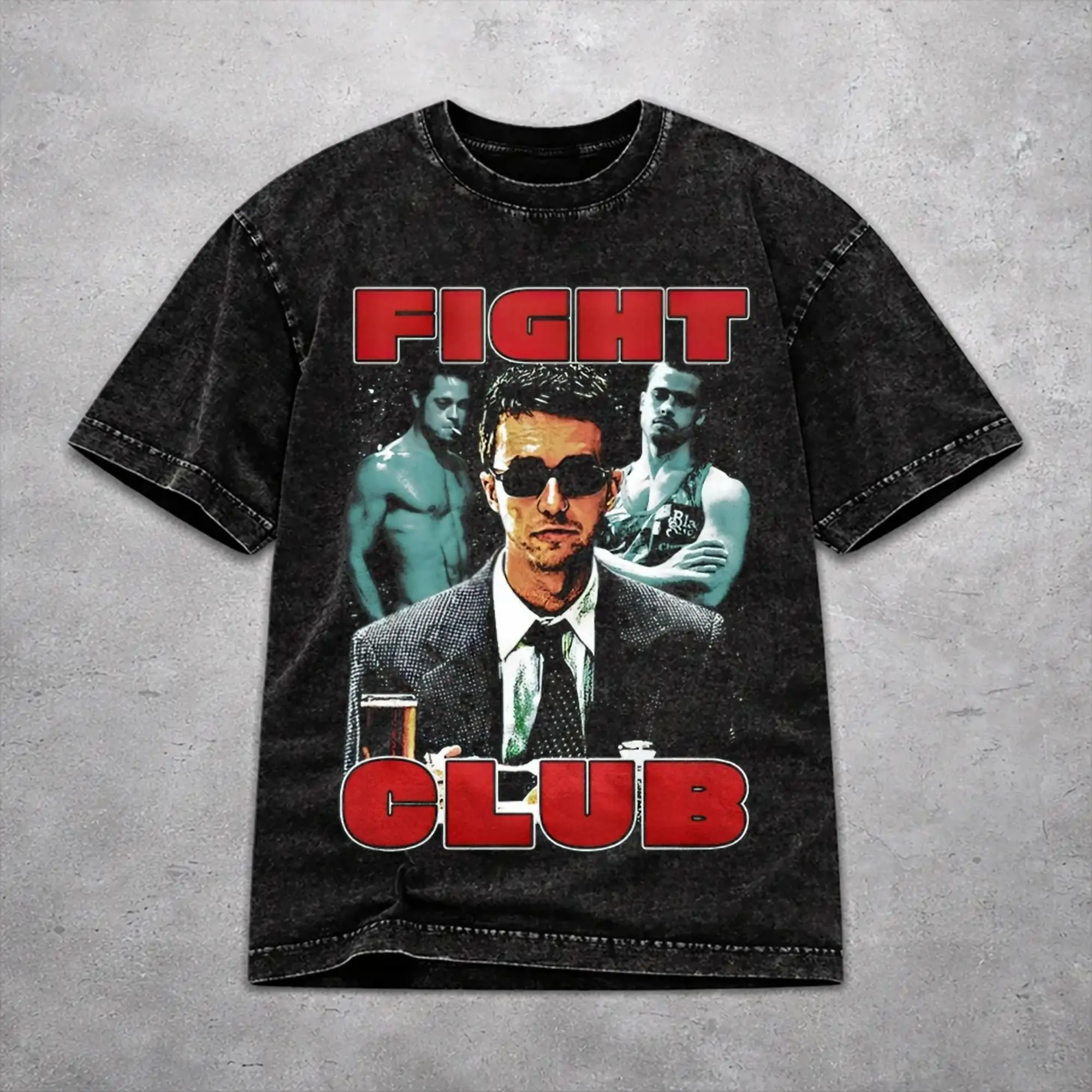 Stylish Fight Club Movie Merch T-Shirts for Men Women  Cotton Washed Tee Shirts Clothes