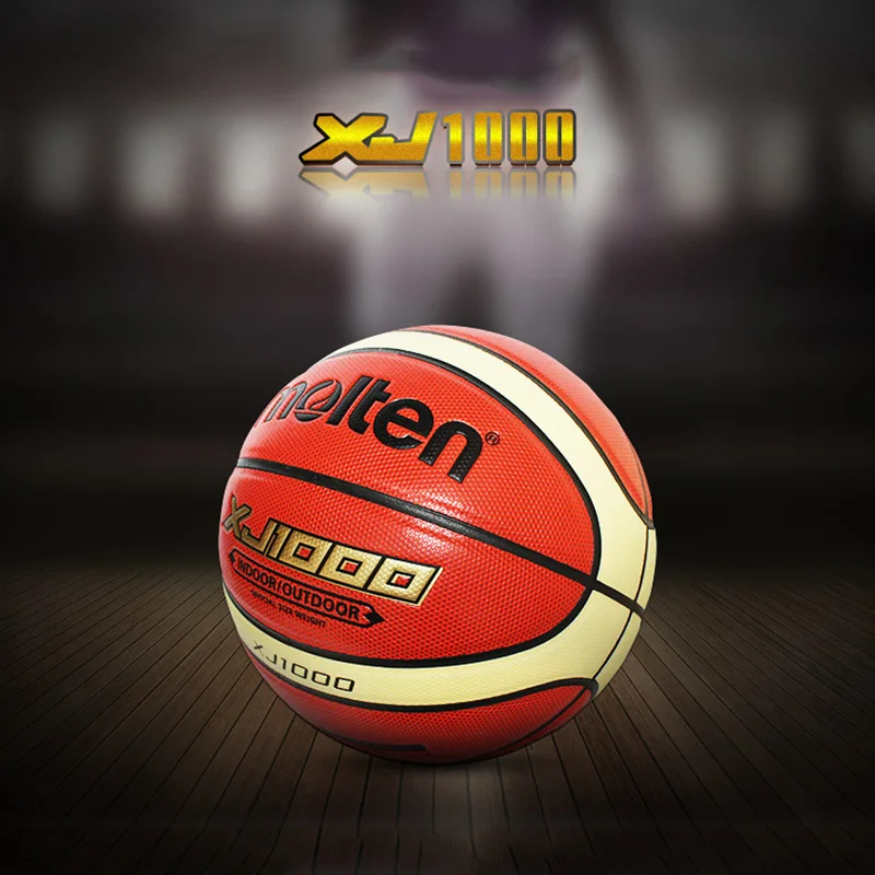 Molten Basketball Ball XJ1000 Official Size 7/6/5 PU Leather for Outdoor Indoor Match Training Men Women Teenager Baloncesto