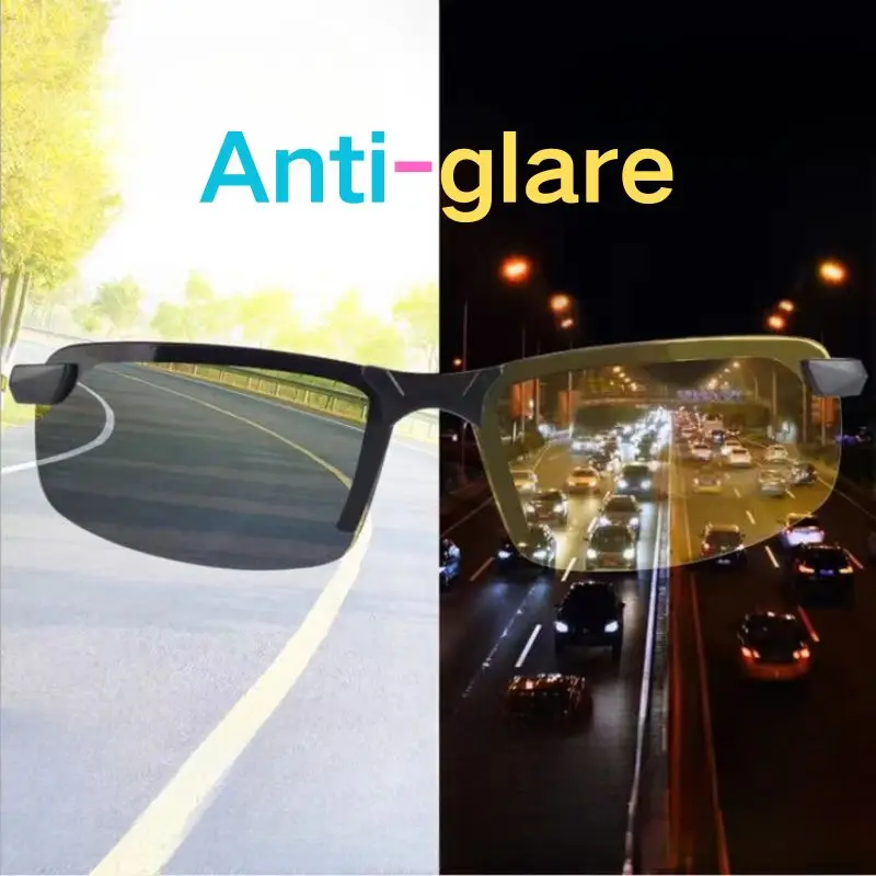 Anti-glare Day Night Vision Glasses UV Protection Sunglasses Unisex Sun Glasses Driver Chameleon Glasses Eyewear Gift For Men