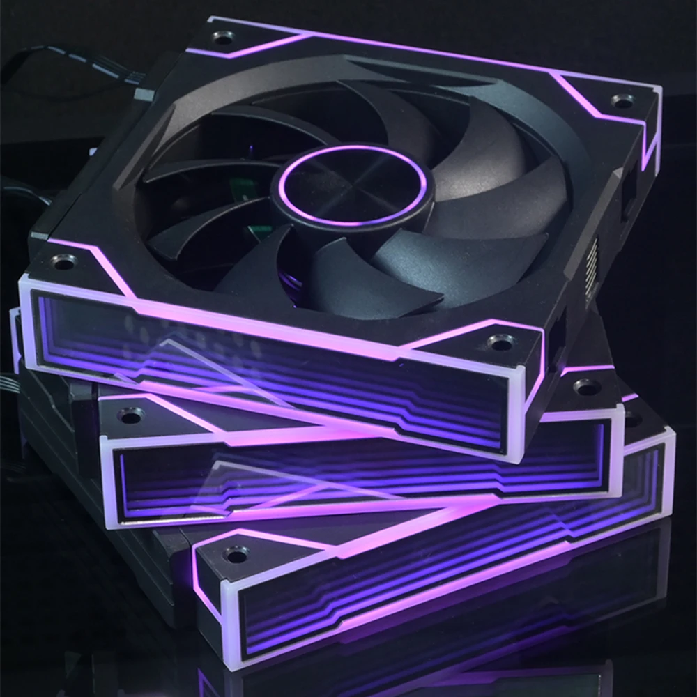 SOONCOOL Modular Cooling Fan for Gaming PC Case 120*120*25mm PWM ARGB Cooler for Computer Chassis, 3pcs