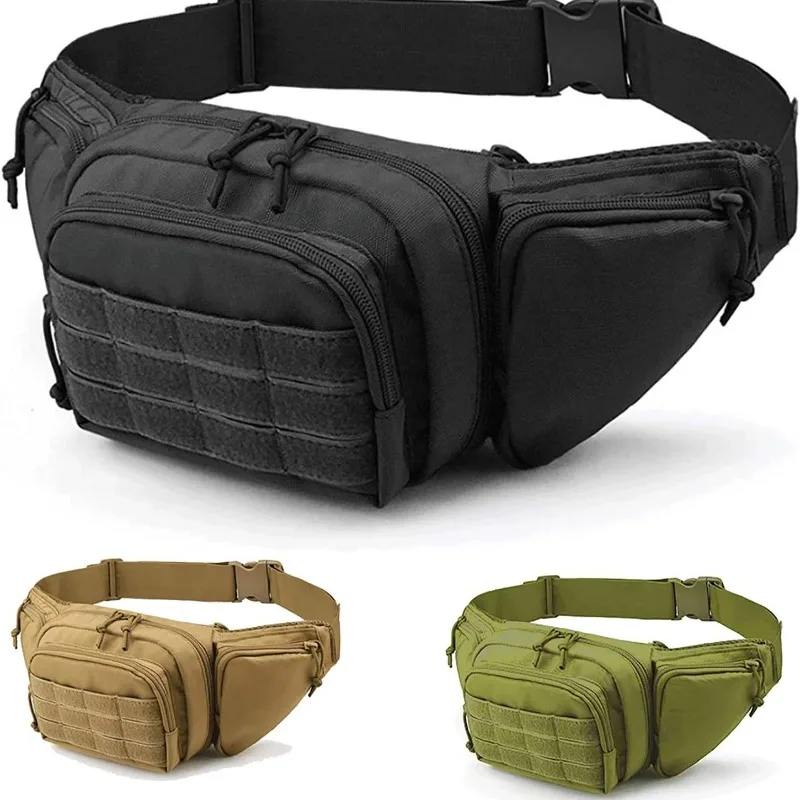 

Outdoor multifunctional tactical waist bag for sports, running, hiking, leisure, waist bag for cycling, diagonal cross chest bag
