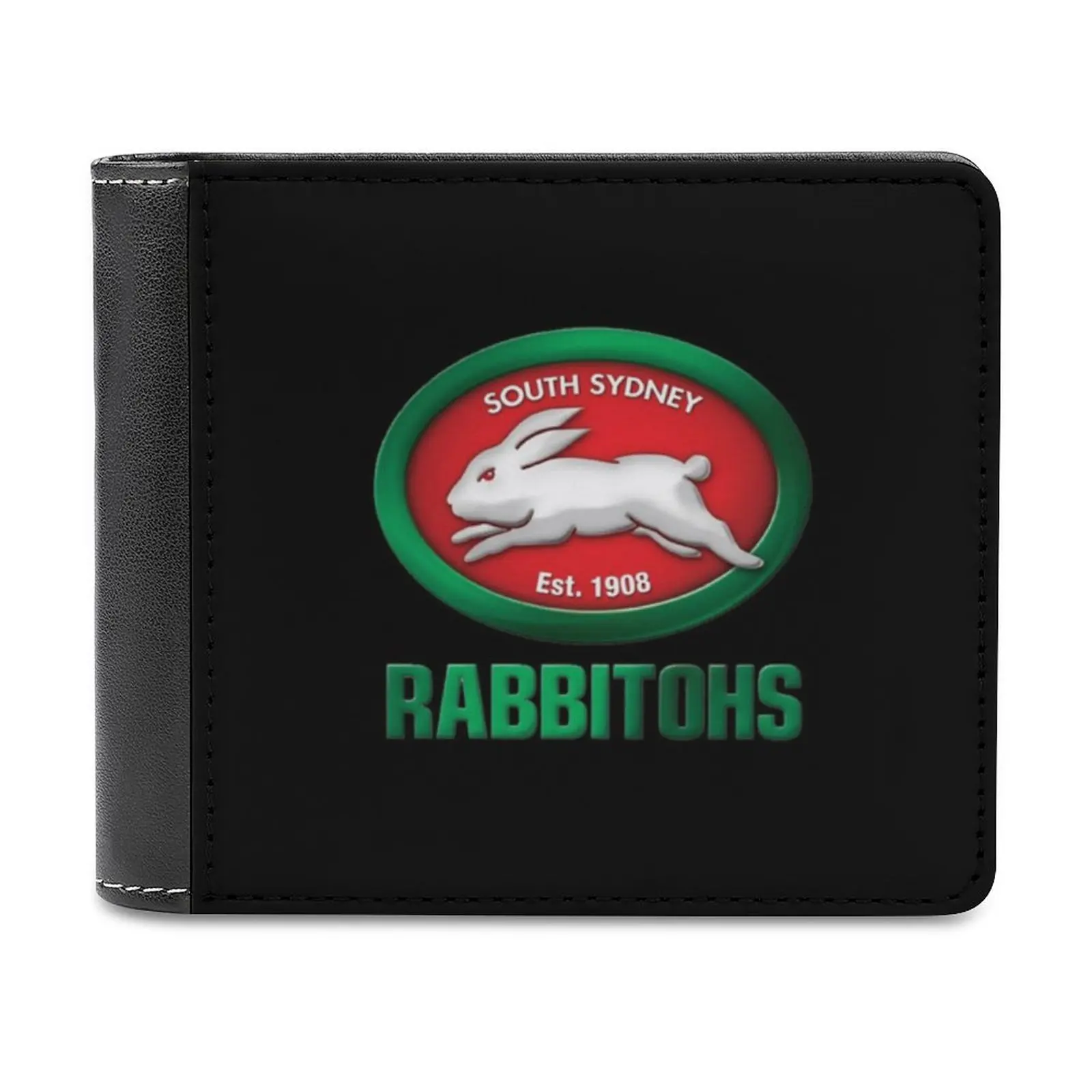 The Rabbitohs Men'S Wallet Leisure Travel Lightweight Portable Wallets Short Style Male Purse South Sydney Sydney Rabbitohs