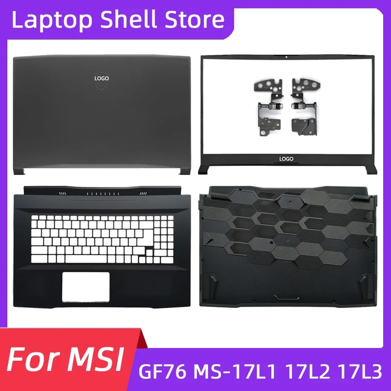 

Laptop Accessories For MSI Katana GF76 MS-17L1 17L2 17L3 LCD Back Cover/Front Bezel/Palmrest/Bottom Base/Hinges Laptop Shell