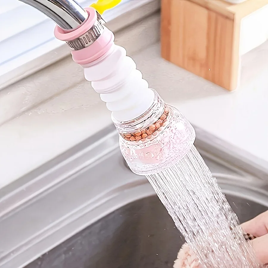 

360° Rotating faucet filter extender with purifier - No electricity required - Kitchen sink water-saving accessory