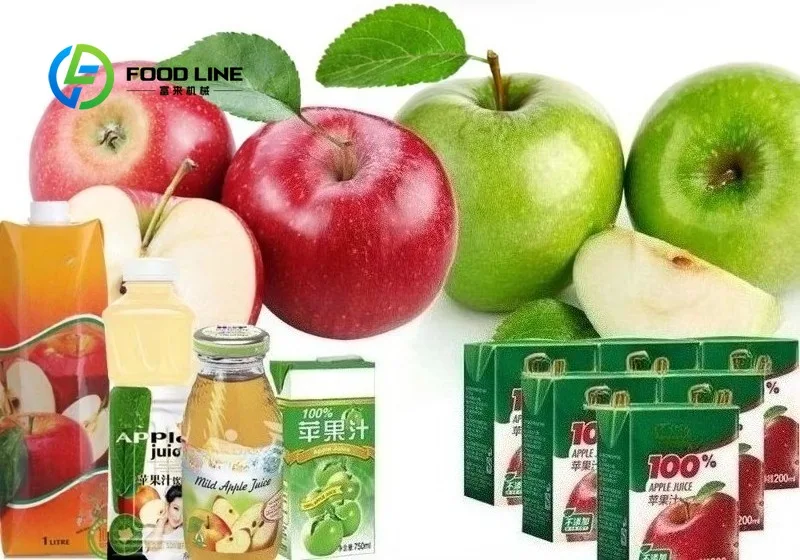 Full Automatic Apple Juice Production Line Continuous Working Design For Medium And Food Factory Fruit Beverage Manufacturing