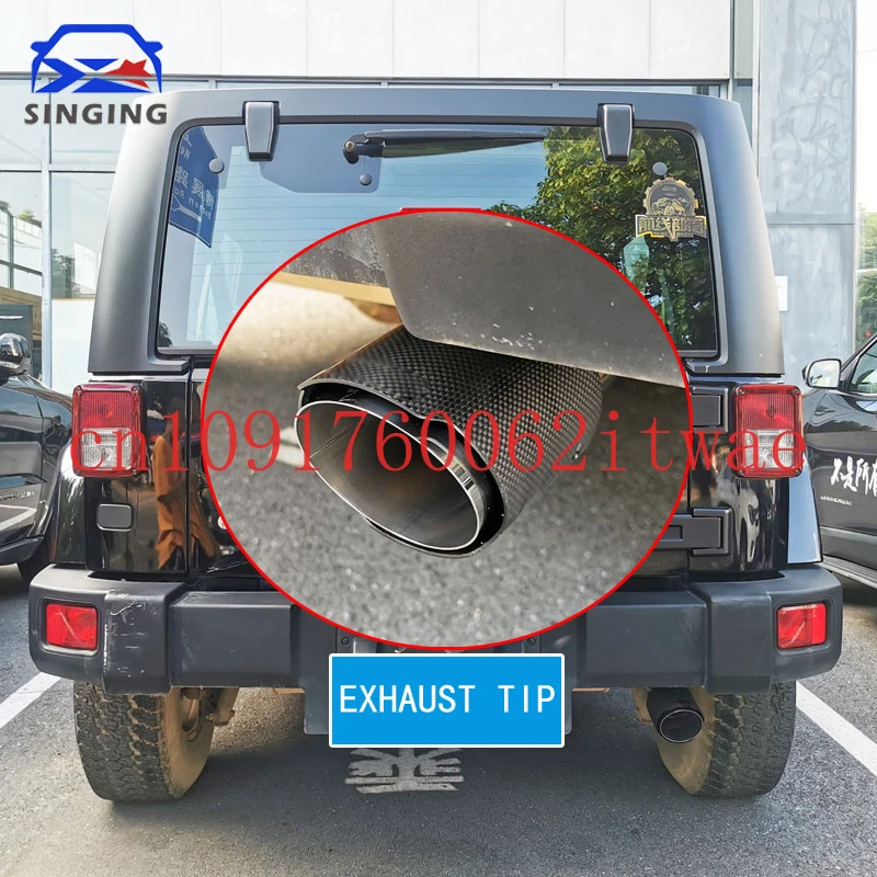 

Для 2007-2024 wrangler jeep jl jk аксессуары крышка глушителя концевая труба выхлопная труба для автомобиля наконечник украшение хвоста из нержавеющей стали