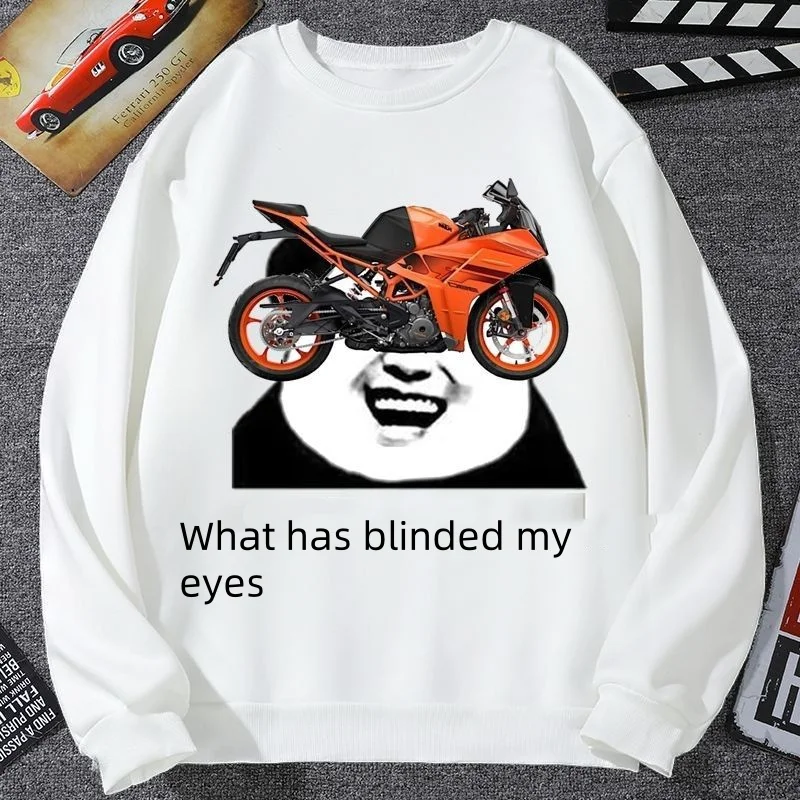 

KTM World's No. 1 Emoji Sweatshirt Man Invincible Ktm Set Off Motorcycle Club Clothes READYTORACE