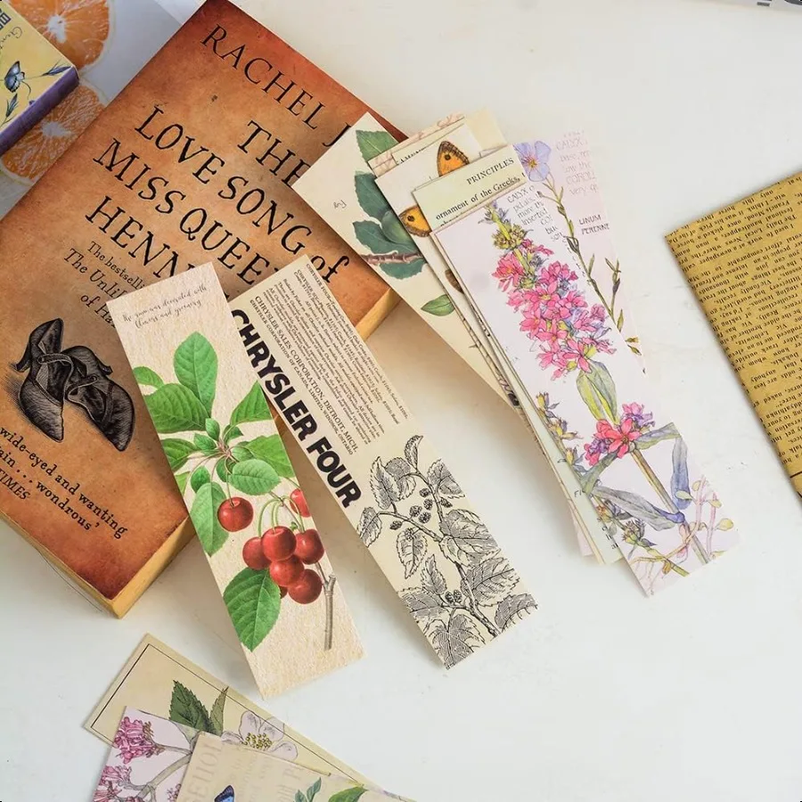 Vintage Style Bookmarks for Women Men 30PCS Gentle Whisper