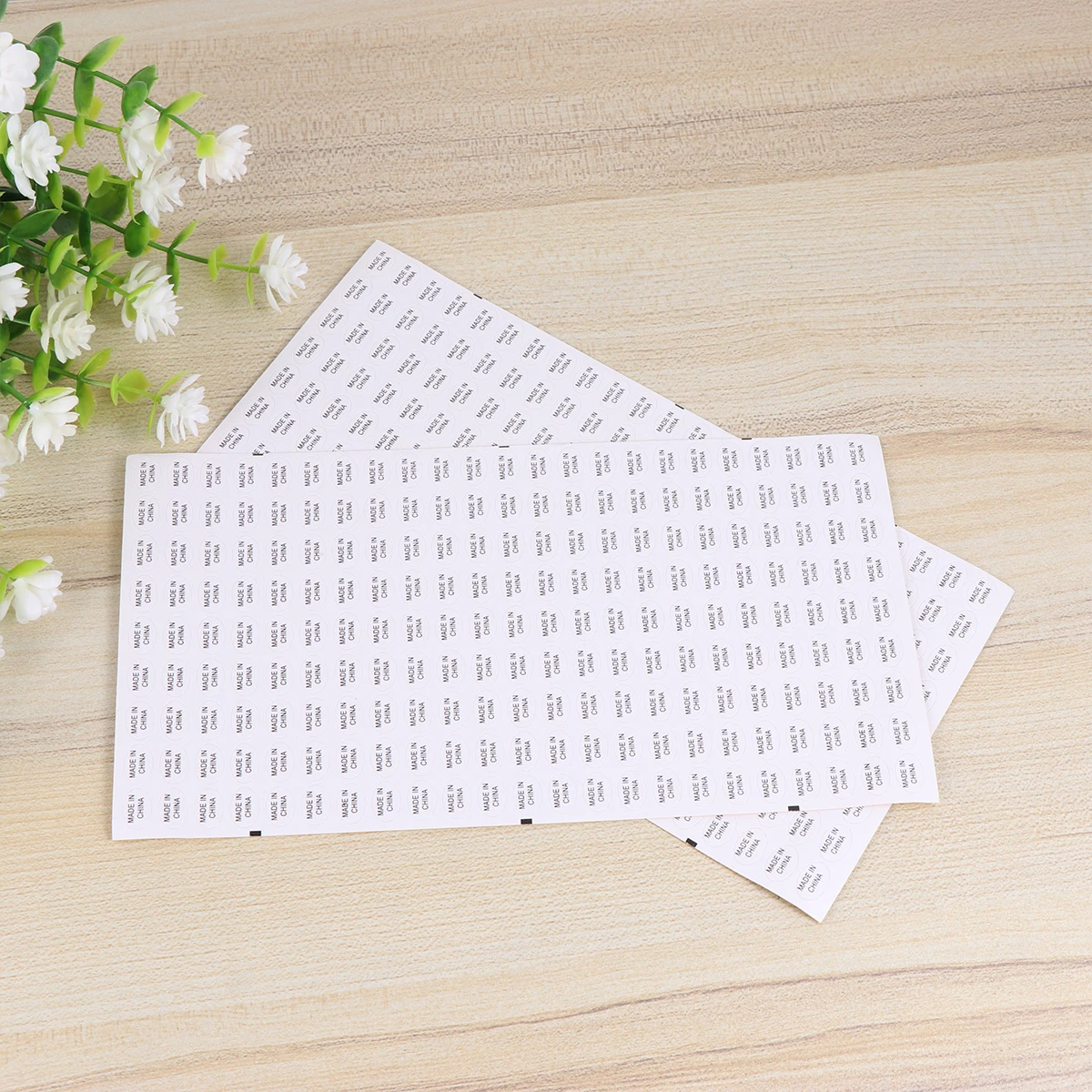 

14440 pcs White Black China Origin Stickers Waterproof Self-Adhesive Labels For Packaging Products Marking Metal Plastic Paper