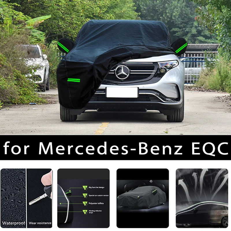 

For Mercedes-Benz EQC Outdoor Protection Full Car Covers Snow Cover Sunshade Waterproof Dustproof Exterior Car accessories