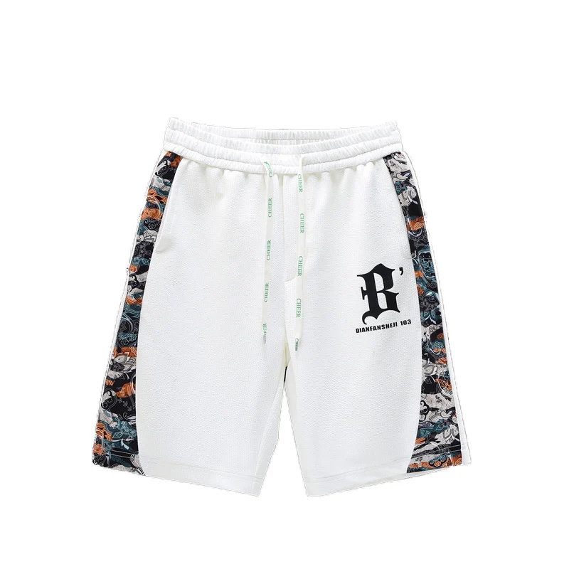 Summer New Mens Sports Shorts Fitness Running Short Pants Patchwork printing Casual Shorts Summer Swimwear Men Shorts