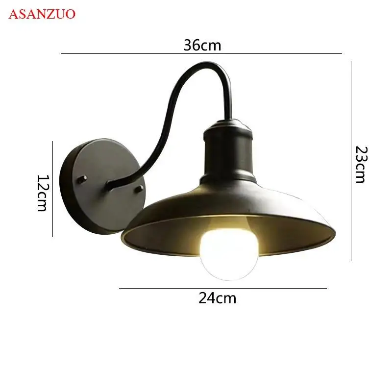 Imagem -06 - Lâmpadas de Parede Impermeáveis ao ar Livre Retrô Industrial Wall Light Varanda Garden Villa Pátio Terraço ao ar Livre Corcorredor Wall Scon Pcs por Lote