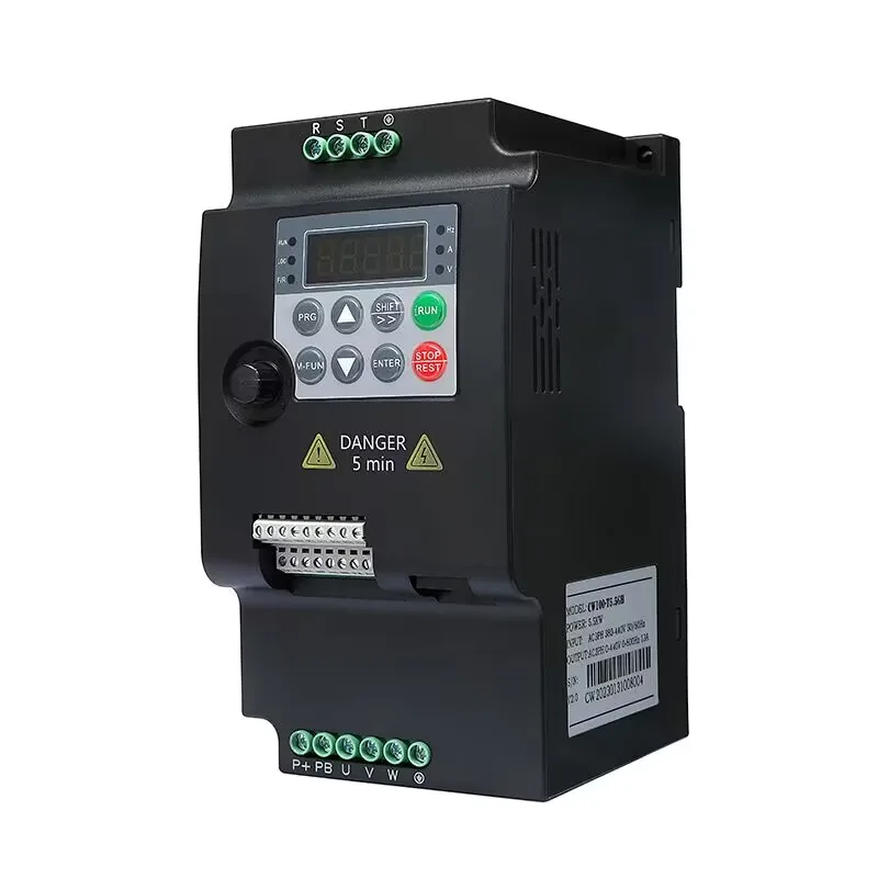 Variable Frequency Drive  Inverter Frequency Converter 0.75KW-5.5KW Single/Three Phase 380V/220V 1P/3P Output for Motor Control
