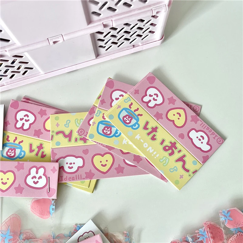 10pcs Cute White Thank You Card Head Display Card Photo Card Collection Bag Packaging Tag DIY Packaging Material