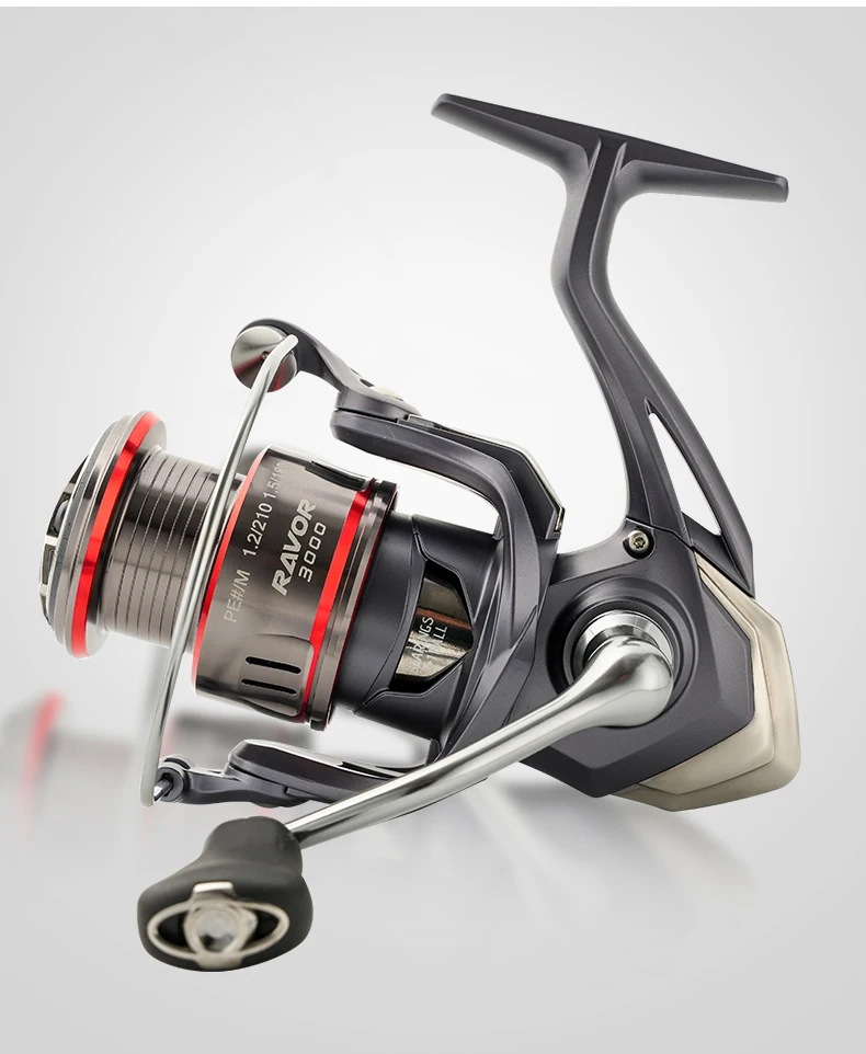 Johncoo Ravor Spinnrolle Größe 1000-4000 Max. Bremskraft 12kg Spinnrolle mit Karbonkörper Leichtes Angelzubehör für Angler – Detail 12