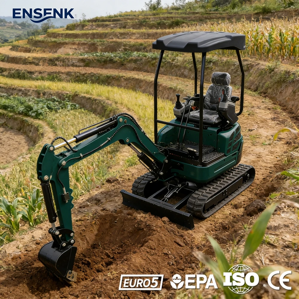 

Mini Excavator 0.8Ton 1.5Ton Construction 1.2Ton 1.8Ton Yanmar Diesel EPA Euro 5 CE Multifunctional Agricultural Excavator